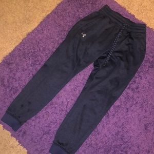 Navy blue under armour sweats